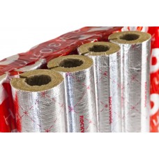 Цилиндр навивной минеральная вата ROCKWOOL 100 кашированный фольгой 60/76 L=1м ROCKWOOL 135279