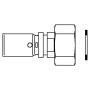 Переходник Oventrop Cofit P 16хG3/4 никелированный, с накидной гайкой