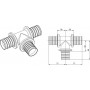 Тройник Rehau Rautitan RX+ 50-50-50