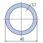 Труба полипропиленовая Ekoplastik PN10 40x3,7 (штанга: 4 м)