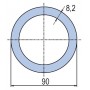 Труба полипропиленовая Ekoplastik PN10 90x8,2 (штанга: 4 м)