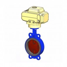 Затвор дисковый поворотный чугун VPI4448-N24EP Ду 250 Ру16 межфл с эл/приводом Nutork 230В диск чугун манжета EPDM Tecofi VPI4448-N24EP0250